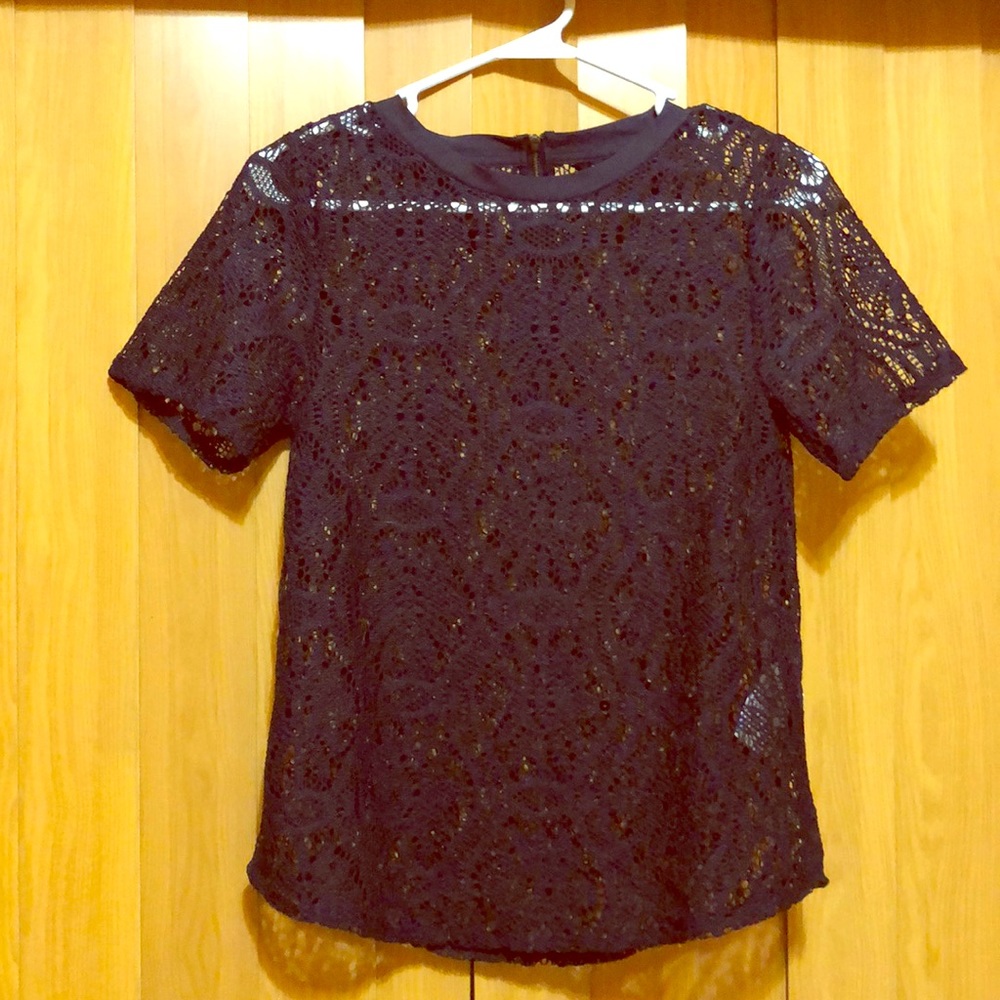Banana Republic “crochet-like” Top.